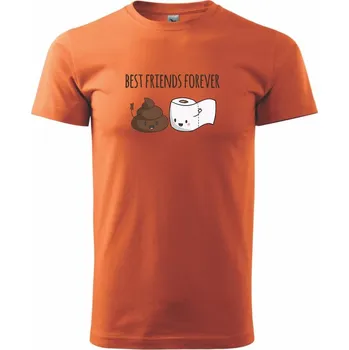 Pánské tričko WC friends - Klasické pánské triko vyšší gramáže - M ( Oranžová )