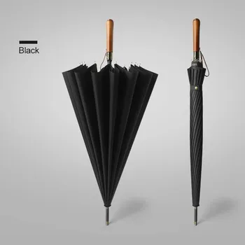 Deštník Velký automatický deštník - černá barva