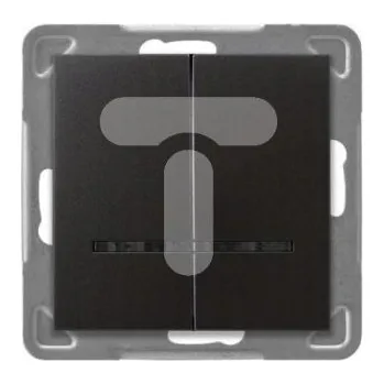 vypínač Dvojitý vypínač Klasik, zápustný Ospel, odstíny šedé ŁP-2YS/m/50