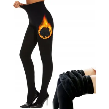 Dámské punčochy Silné, teplé legíny s vysokým pasem a termo punčocháče s fleecem