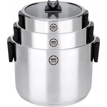 Hrnec Sada hrnců MG Home Handy, nerezová ocel, 6 ks