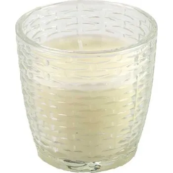 Svíčka Svíčka ve skleněné dóze bílá bílá