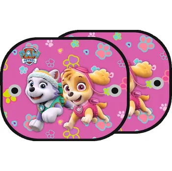 Stínítko do auta Sluneční clona na okno do auta Tlapková patrola Růžová 2 kusy