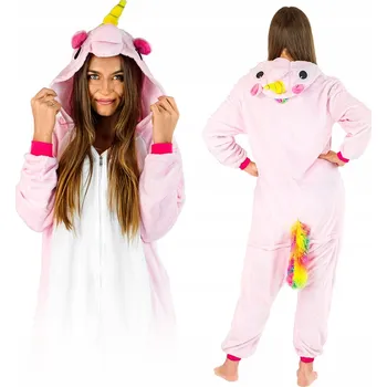 Dámské pyžamo Růžový pegas jednorožec pyžamo kigurumi onesie S