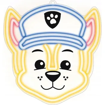 Lampička TelForceOne S.A Dekorativní LED neon Tlapková patrola - Chase