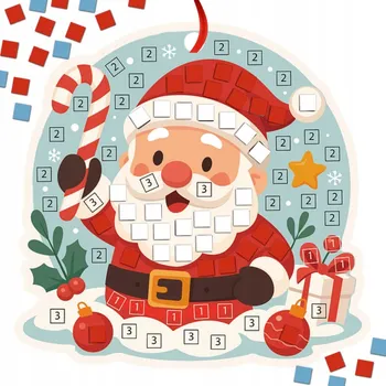 kreativní sada Kreativní ozdoba na stromeček - Vánoční vykládačka - Kreativní Dárek k Mikuláši