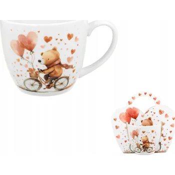 Hrnek Duo Medvídek na kole, porcelánový, 460 ml