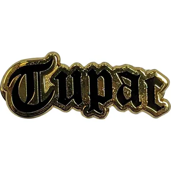 2Pac Logo Gold Odznak 50 mm