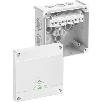Elektroinstalační krabice Spelsberg Abox 060-62/W NEW Krabice na om. se svorkovnicí 1x5x6mm2 ip66 bílá 127x127x70mm
