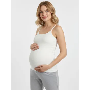 Sinsay - Bavlněné tričko - krémová - 9670A-01X - 9670A-01X-XL