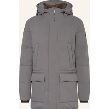 Pánský zimní kabát Bugatti Pánská Parka S Odnímatelnou Kapucí, tmavě šedá, 27