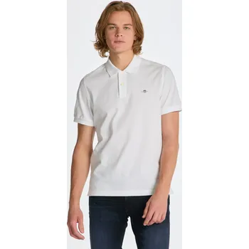 POLOKOŠILE GANT REG SHIELD SS PIQUE POLO WHITE
