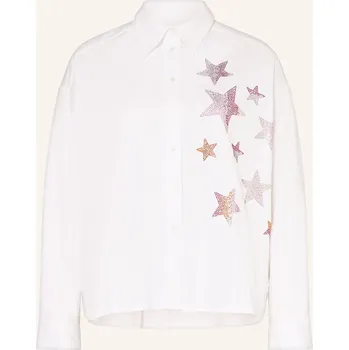 Milano Italy Dámská Košile S Ozdobnými Kameny, bílá, 44