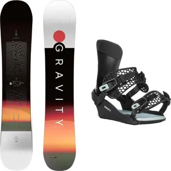 Snowboard Gravity Bandit 25/26 pánský snowboard + Gravity Drift black/sage vázání 157 cm wide + L (EU 42-45) + DÁREK + Doprava ZDARMA
