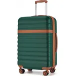 Kono 2484 Kufr spinner 65cm Zelená ABS/Polykarbonát Rozšířitelný