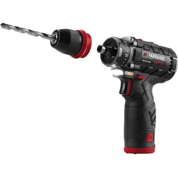 PARKSIDE PERFORMANCE® Sada s aku vrtacím šroubovákem PBSPA 12 E4 2x 2 Ah + příslušenství