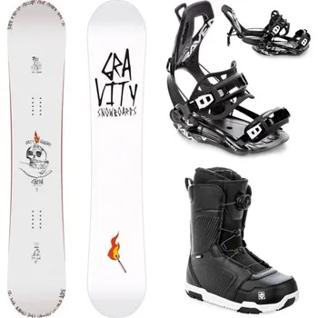Snowboarding Gravity Contra 25/26 snowboard + Raven Fastec FT360 black vázání + Raven Flush MOZ boty 162 cm + XL (EU 43-46) + DÁREK + Doprava ZDARMA