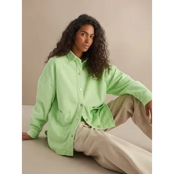 Pánská košile Roxy Košile Kick Back Washed Cord ERJWT03697 Zelená Regular Fit XL