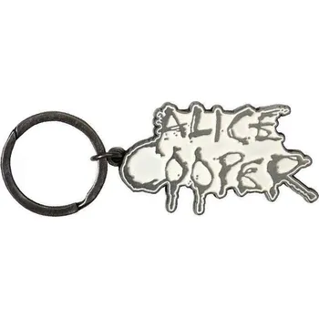 Alice Cooper Dripping Logo Silver Klíčenka