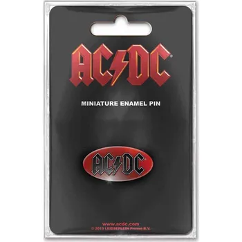 AC/DC Oval Logo Mini Odznak 25 mm