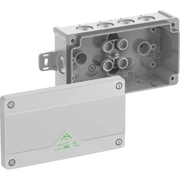 Elektroinstalační krabice Spelsberg Abox 025/2 AB-L NEW Krabice na om. prázdná dvojitá s vnějšími úchyty IP66 šedá 152x87x52mm
