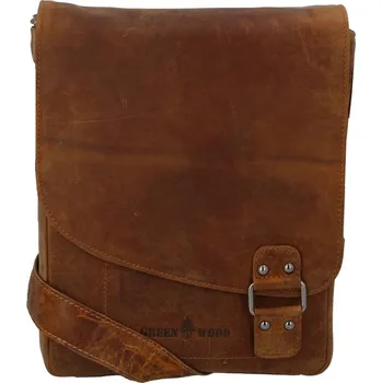Green Wood Luxusní kožená crossbody taška Indiana, camel + Sleva 5% s kódem AKCE5