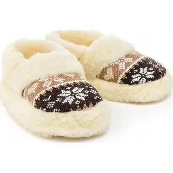 Pánské pantofle Pánské horské bačkory, teplé Papuče z vlny, vánoční motiv, velikosti 36-45 PanSzew