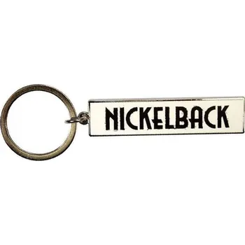 Nickelback Black Logo White Klíčenka