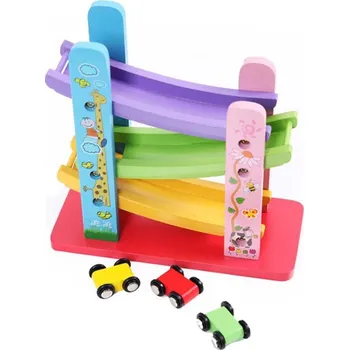 Dřevěná hračka galerie hraček Dětská dřevěná autodráha Montessori