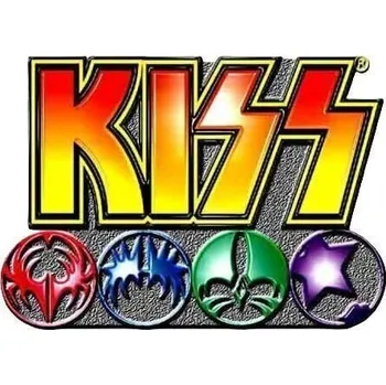 Kiss Logo & Icons Odznak 31 x 20 mm
