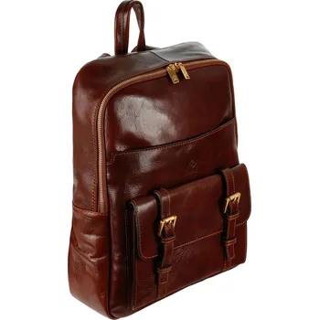 Městský batoh Glara Velký kožený unisex batoh Premium 639282