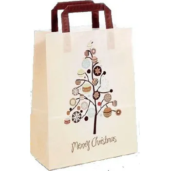 Dárková taška Taška dárková vánoční Strom 2 26x33cm
