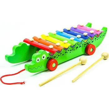 Hudební nástroj pro děti galerie hraček Xylofon Krokodýl