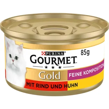 Gourmet Gold Feine Komposition hovězí a kuřecí maso 48 × 85 g