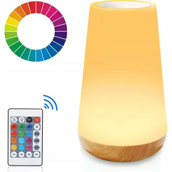 Lampička NOČNÍ LAMPA LED RGB STMÍVATELNÁ PRO DĚTI S DOTYKOVÝM SENZOREM + DÁLKOVÉ OVLÁDÁNÍ