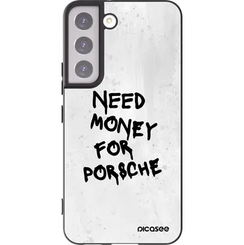 Pouzdro na mobilní telefon Picasee silikonový černý obal pro Samsung Galaxy S22 5G - White Dollar