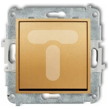 vypínač Vypínač jednoduchý Klasik, Podomítkový Karlik zlatý 29MWP-1