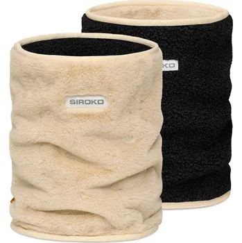 Nákrčník SIROKO Oboustranný mikrofleecový nákrčník Sherpa Choice ČERNÁ