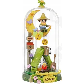 ostatní stavebnice Stavebnice Pantasy 87203 Moomin Wonderland Series Snufkin Mumínci Węczykij