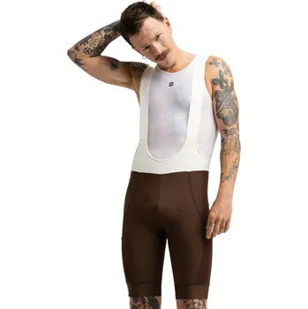 Cyklistické kalhoty SIROKO Pánské kraťasy pro gravelovou cyklistiku Rugged Brown Hnědá XL KAŠTANOVÁ