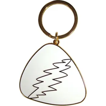 Grateful Dead White Plectrum Klíčenka