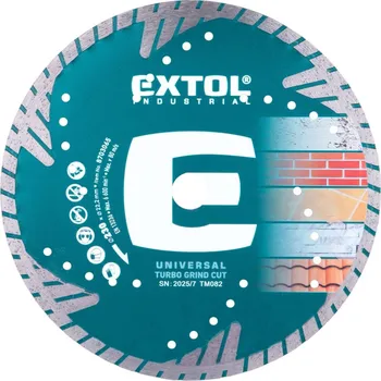 Řezný kotouč Kotouč diamantový řezný, turbo Grind Cut, suché i mokré řezání, O 230x22,2x2,6mm