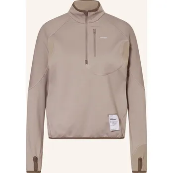 Dámské tričko Satisfy Dámské Běžecké Tričko Ghostfleece™ Half Zipp, šedá, 38