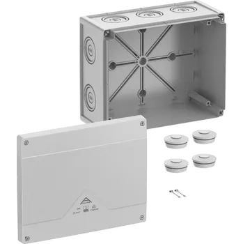 Elektroinstalační krabice Spelsberg Abox PRO 250-L NEW Krabice na om. prázdná IP66/IP67/IP69 šedá 252x202x120mm