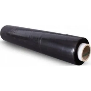 Obalový materiál Ostatní Strečová folie šíře 50cm, návin 250m, černá, 23 µm