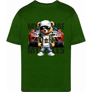 Chlapecké tričko Tup Tup dětské tričko zelené bavlna velikost 122