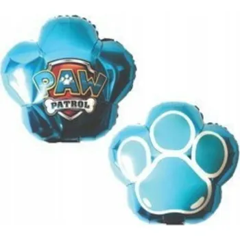 Balónek Fóliový balónek mini Tlapková patrola Tlapka Modrá 33 cm.
