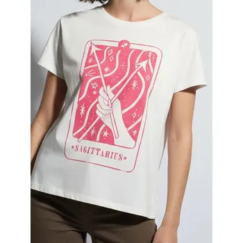 Sinsay - Bavlněná košilka s potiskem - bílá - 8131J-00M - 8131J-00M-S