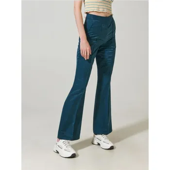 Dámské kalhoty Sinsay - Kalhoty flare - zelená - 2985B-67X - 2985B-67X-XS-1