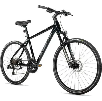 Leader Fox AWAY GENT BLACK SHINY velikost rámu 17,5 palců + DÁREK + Doprava ZDARMA